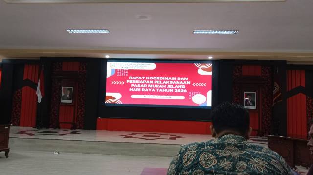 Rakor Persiapan Pasar Murah Jelang Hari Raya 2026 Digelar di Setda